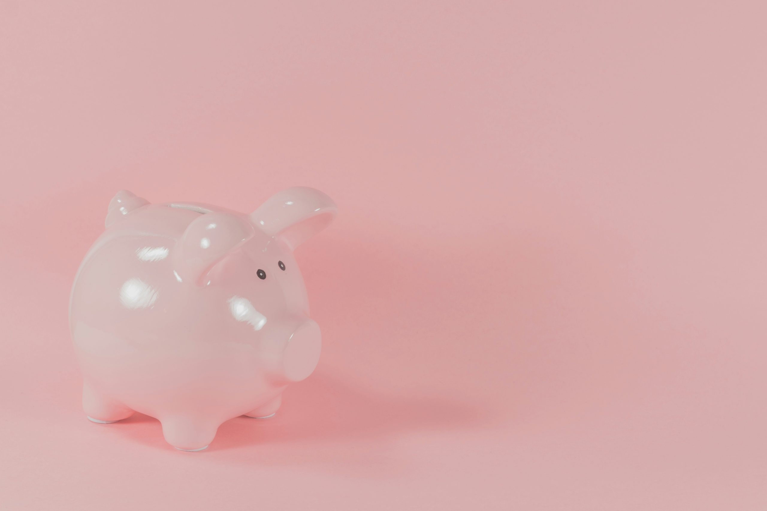 Pink piggy bank. For when you save on your mortgage interest.